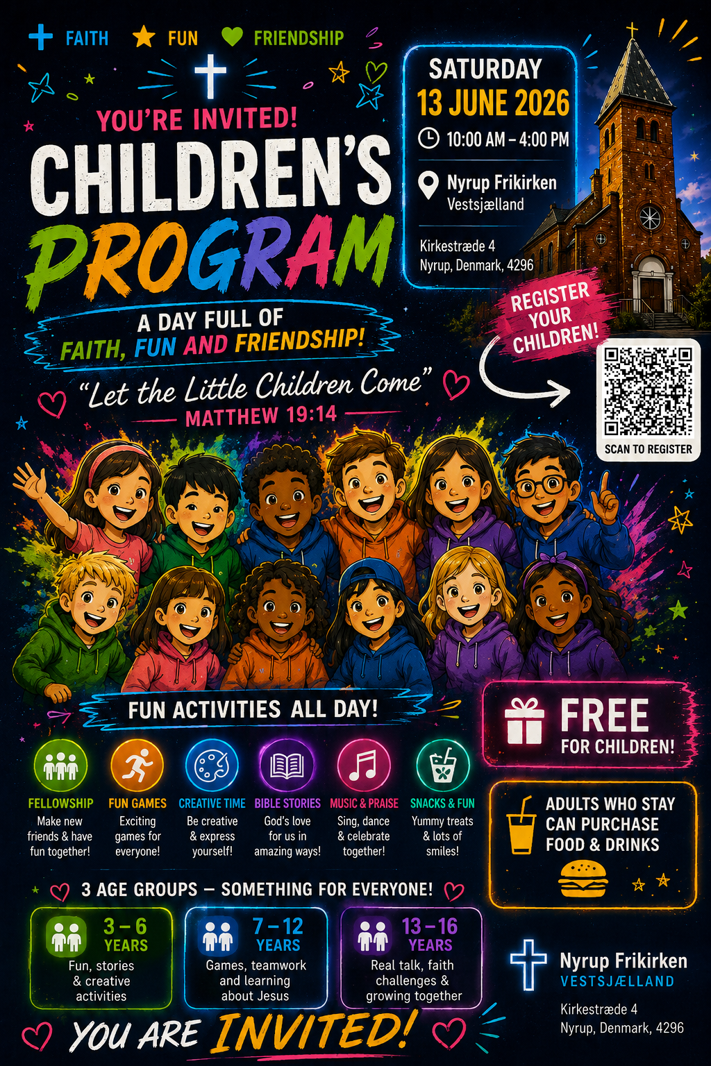 Children's Program advertisement poster